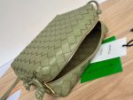 Bottega Veneta Small Loop Camera Bag Black/Green/Dark Green For Women 22cm / 8.7in 723548V1G118425