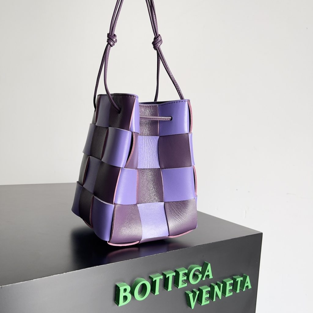 Small Cassette Bucket Bag Purple/Orange For Women‎ 7.1in/18cm 680218V2AC35317