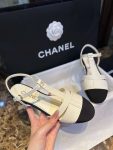 Chanel Braided Flat Sandals White For Women