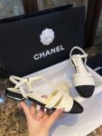 Chanel Braided Flat Sandals White For Women