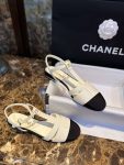 Chanel Braided Flat Sandals White For Women