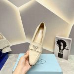 Prada Patent Loafers White For Women