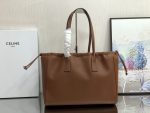 Celine Cabas Drawstring Cuir Triomphe Brown For Women 44cm / 17in 199973DU3.04LU