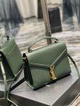 Cassandra Medium Top Handle Bag Black/Burgundy/Green/Grey/Light Yellow For Women‎ 9.6in/24.5cm 6239310SX0W2045