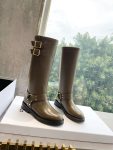 Celine Bulky Biker High Boot Green Khaki For Women