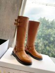 Celine Bulky Biker High Boot Brown For Women