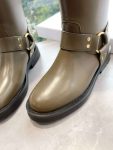 Celine Bulky Biker High Boot Green Khaki For Women