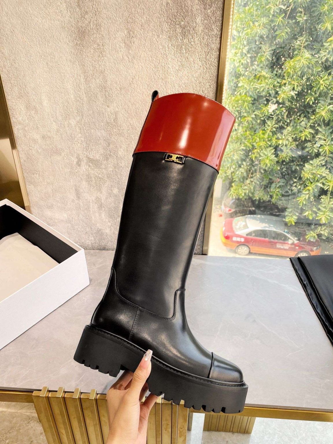 Celine Bulky High Boot Black For Women