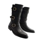 Celine Lyra Triple Buckles Boot Black For Women 354983492C.38NO