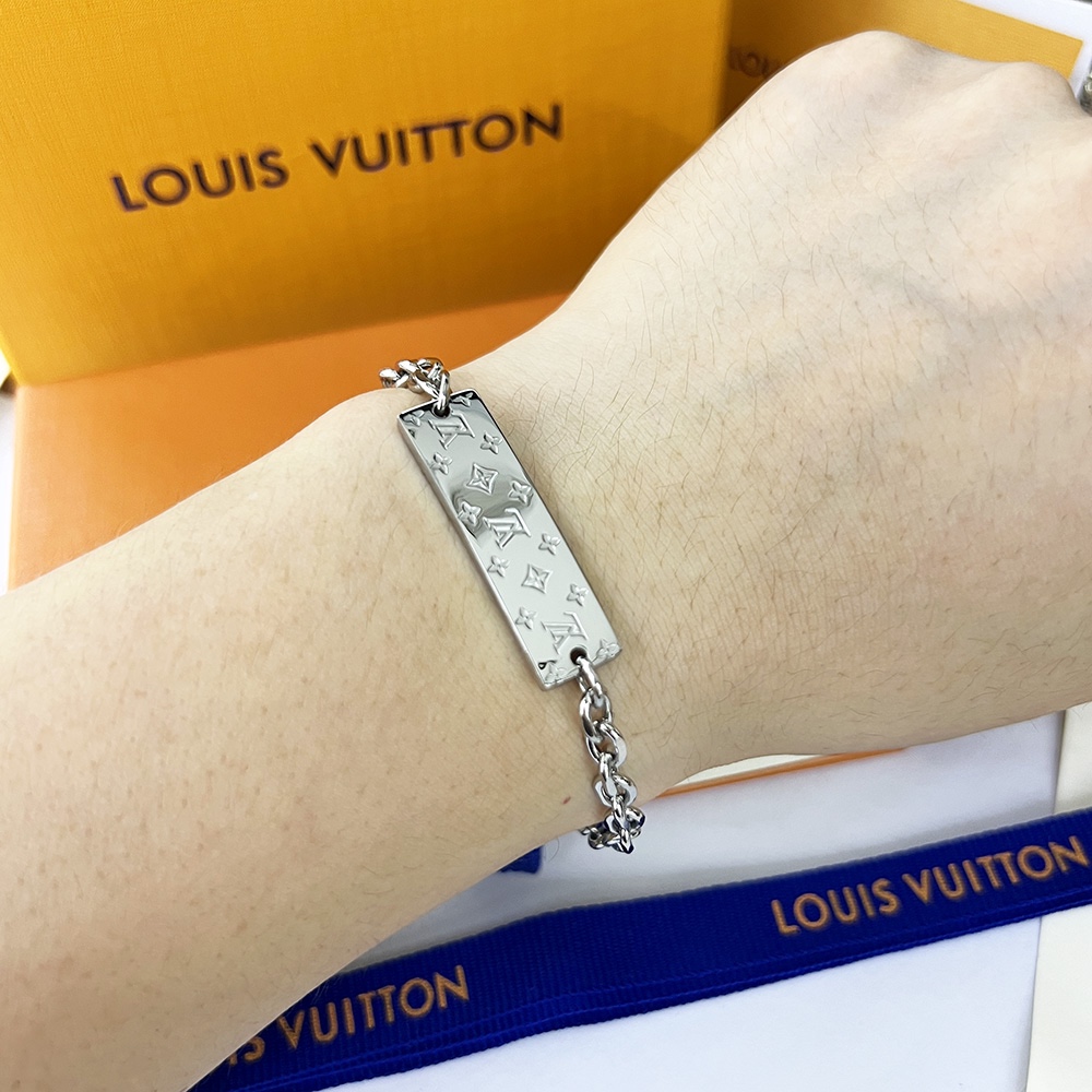 Louis Vuitton Chain Bracelet Silver For Women