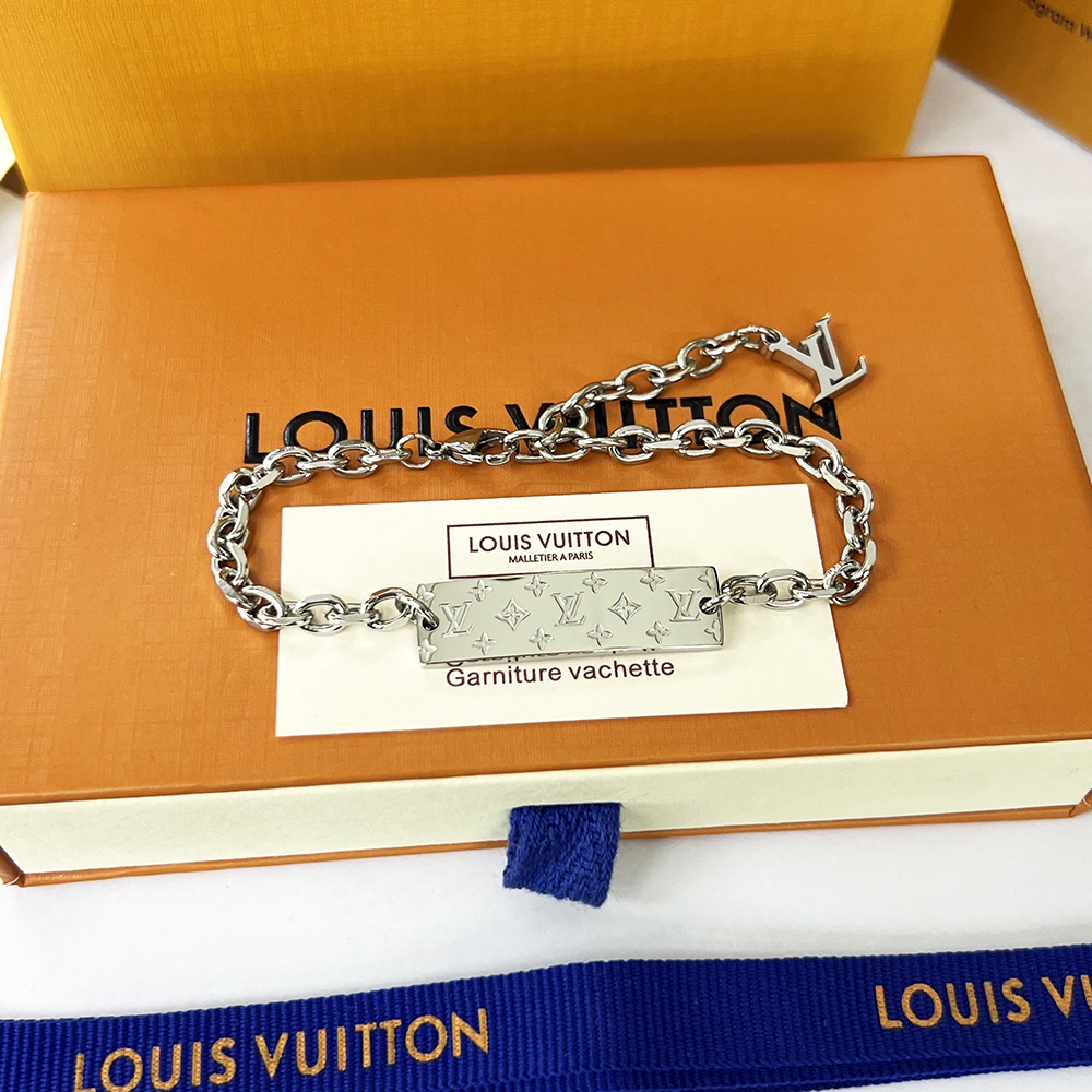 Louis Vuitton Chain Bracelet Silver For Women