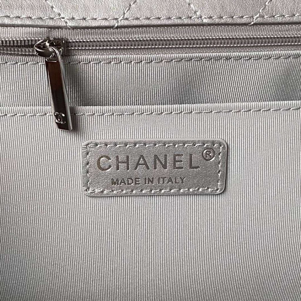 Chanel Airport Bag Silver/White/Black/Grey For Women 38cm / 15in