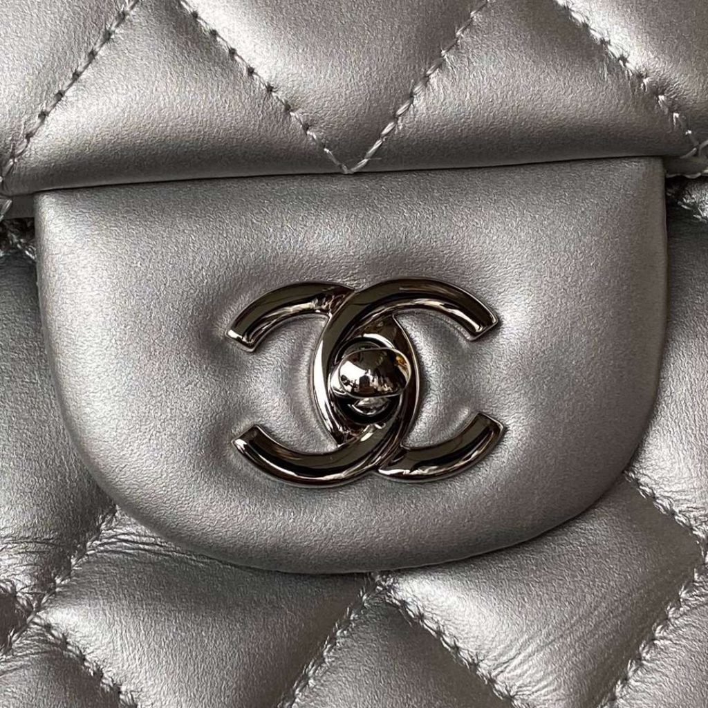 Chanel Airport Bag Silver/White/Black/Grey For Women 38cm / 15in