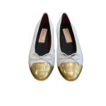 Chanel Ballet Flats White For Women