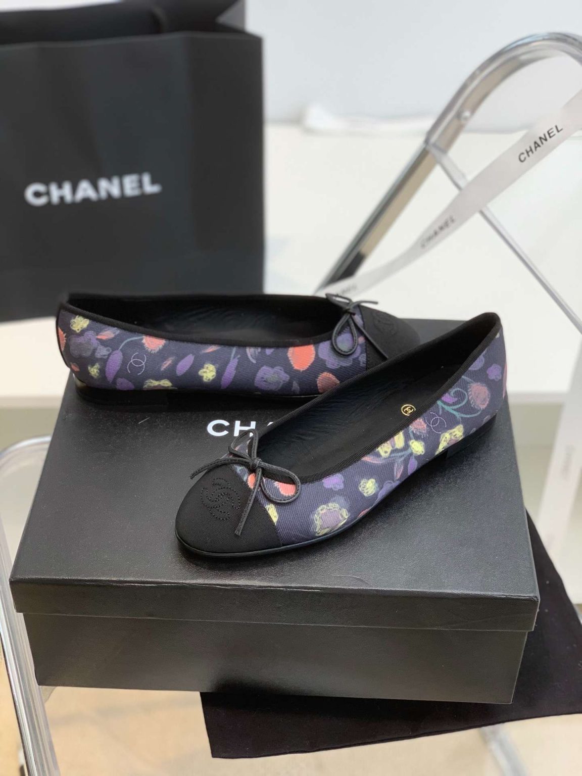 Chanel Ballet Flats Purple For Women