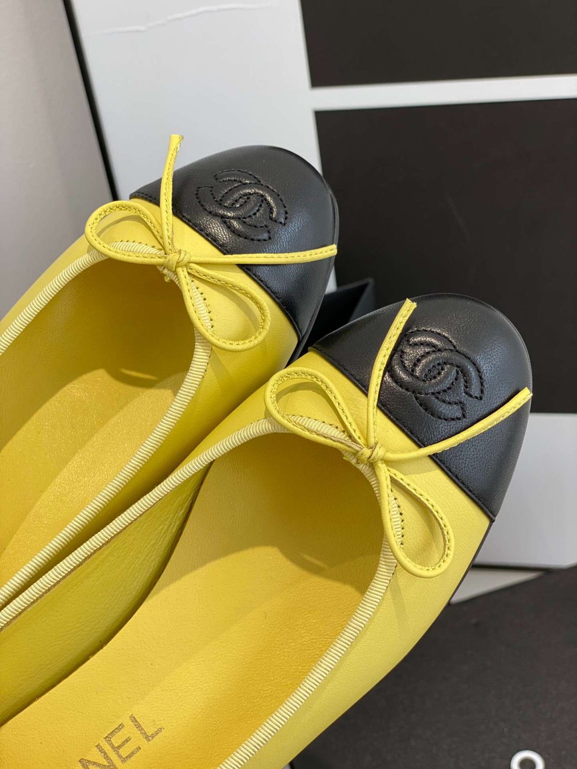 Chanel Ballet Flats Yellow For Women