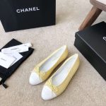 Chanel Ballet Flats Yellow For Women