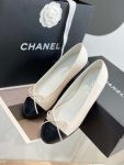 Chanel Ballet Flats White For Women