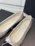 Chanel Ballet Flats Silver For Women