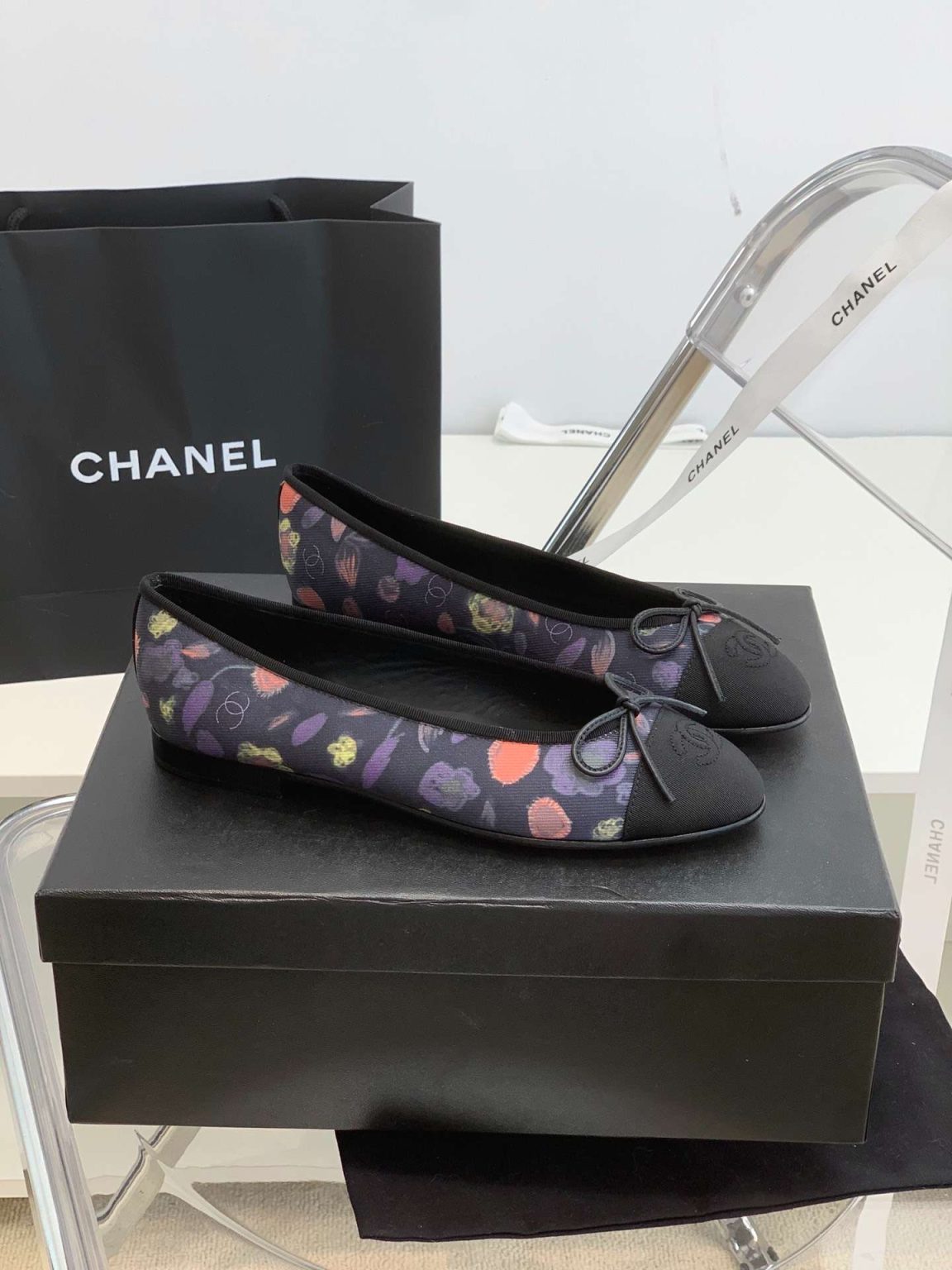 Chanel Ballet Flats Purple For Women