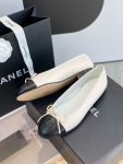 Chanel Ballet Flats White For Women