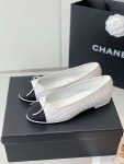 Chanel Ballet Flats White For Women