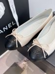 Chanel Ballet Flats White For Women