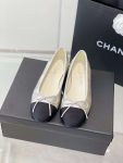 Chanel Ballet Flats Silver For Women