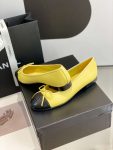 Chanel Ballet Flats Yellow For Women