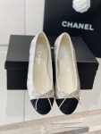 Chanel Ballet Flats Silver For Women