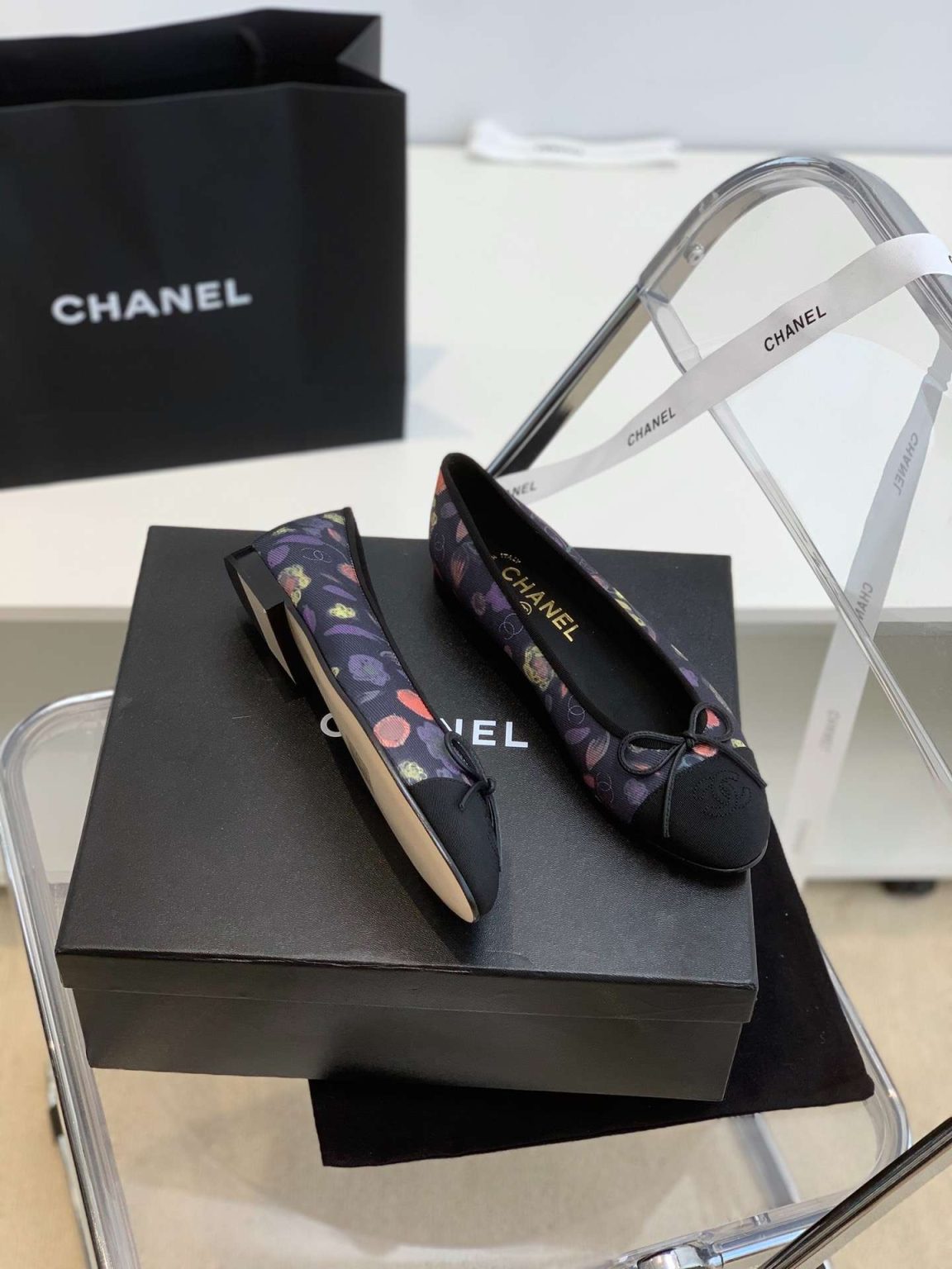 Chanel Ballet Flats Purple For Women