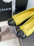 Chanel Ballet Flats Yellow For Women