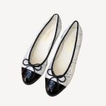 Chanel Ballet Flats White For Women