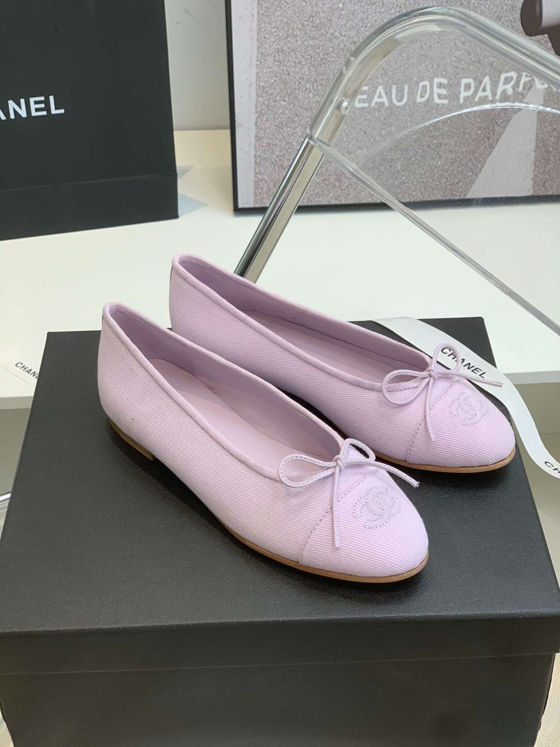 Chanel Ballet Flats Purple For Women