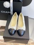 Chanel Ballet Flats White For Women