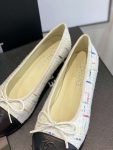 Chanel Ballet Flats White For Women