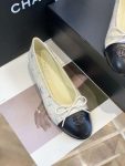 Chanel Ballet Flats White For Women