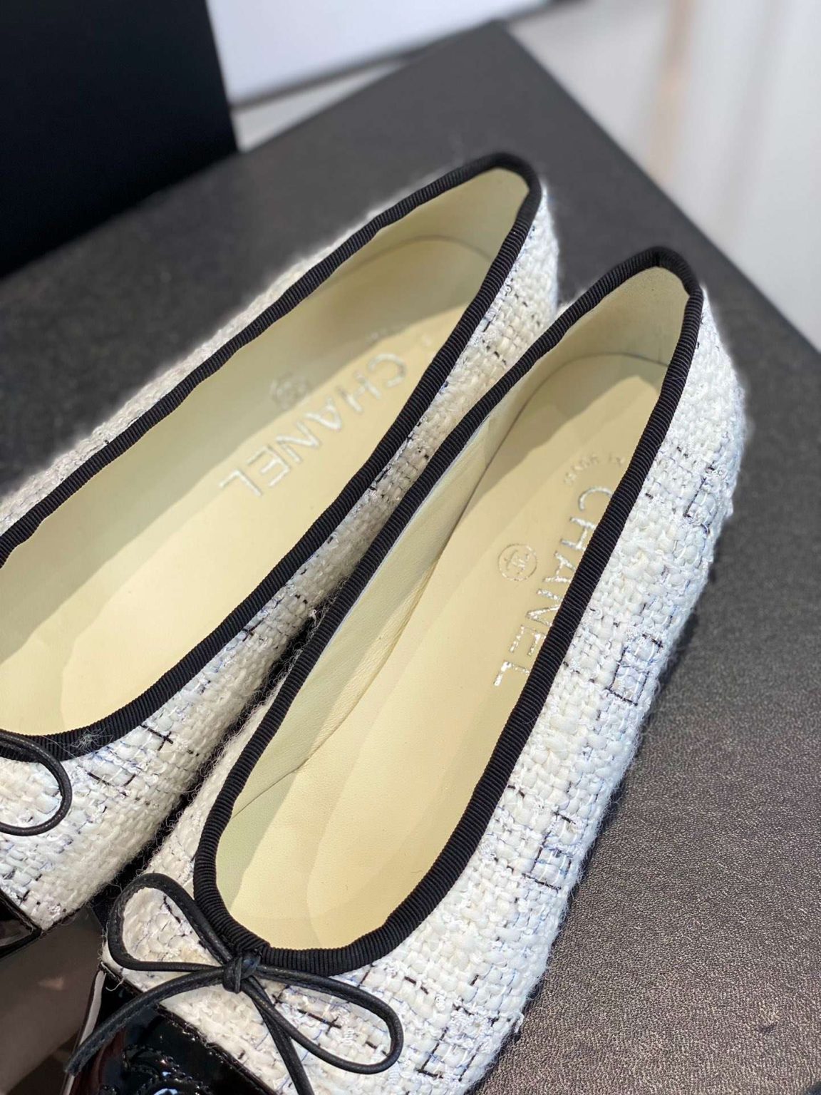 Chanel Ballet Flats White For Women