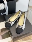 Chanel Ballet Flats White For Women