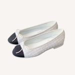 Chanel Ballet Flats White For Women