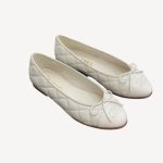 Chanel Ballet Flats White For Women