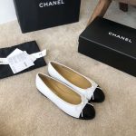 Chanel Ballet Flats White For Women