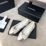 Chanel Ballet Flats White For Women