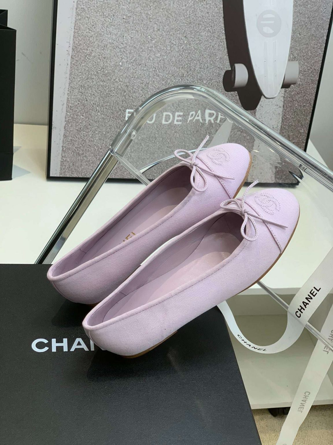 Chanel Ballet Flats Purple For Women