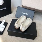 Chanel Ballet Flats White For Women