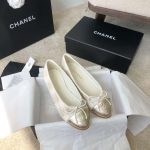 Chanel Ballet Flats White For Women