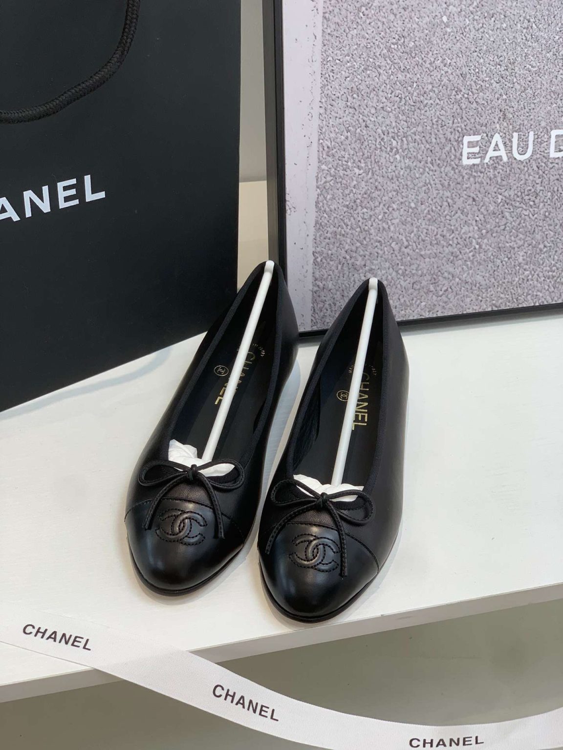 Chanel Ballet Flats Black For Women