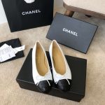 Chanel Ballet Flats White For Women