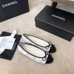 Chanel Ballet Flats White For Women