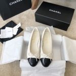 Chanel Ballet Flats White For Women